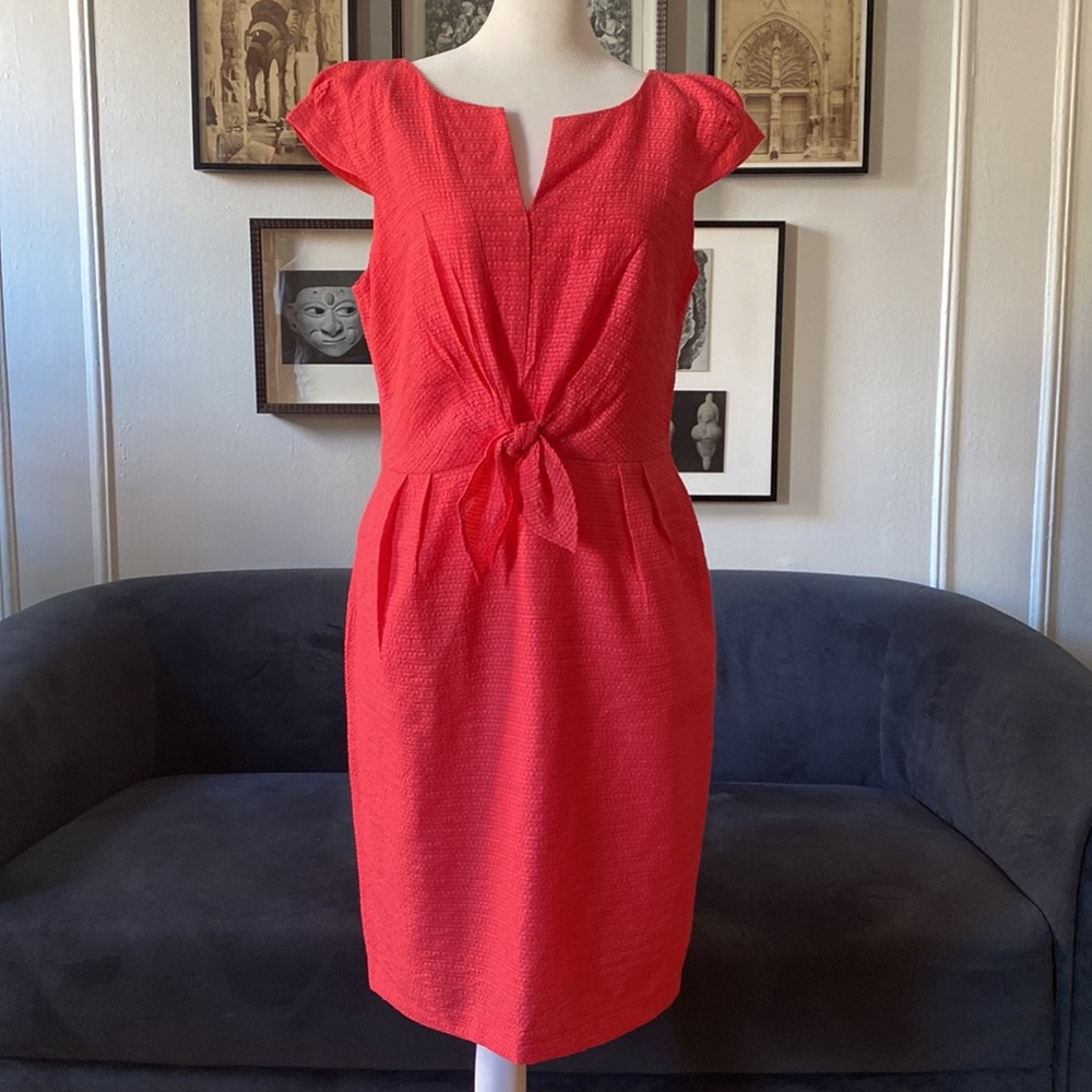 David Meister Coral Dress, Sz 10